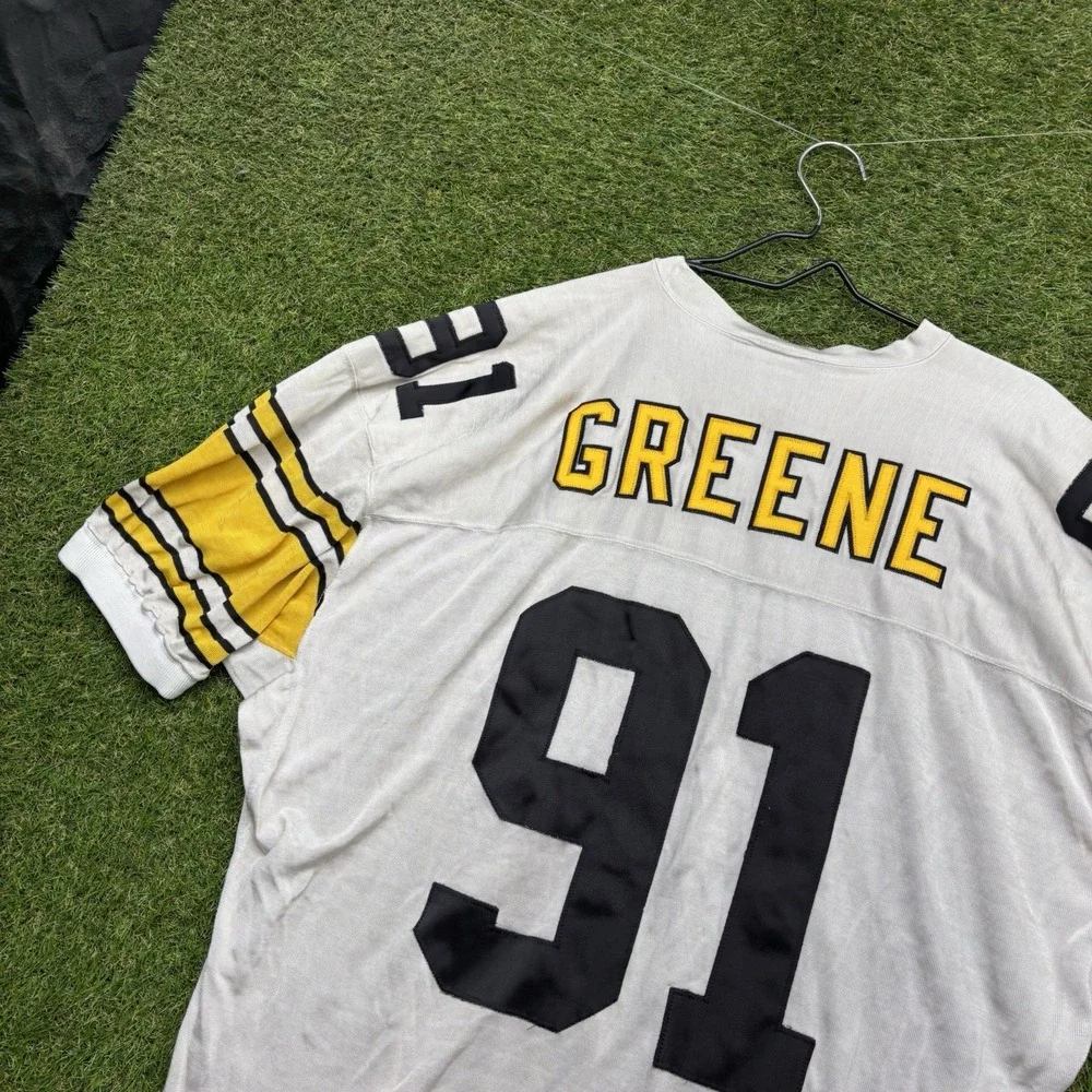 Vintage 1994 Pittsburgh Steelers Jersey Mens 48 Game Cut Kevin Greene #91 Patch